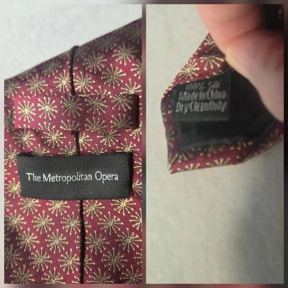 Metropolitan Opera Collectible Starburst Pattern Silk Tie - Picture 6 of 6